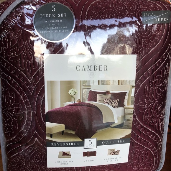 CAMBER Other - CAMBER 5 PIECE REVERSIBLE FULL/QUEEN BED SET
